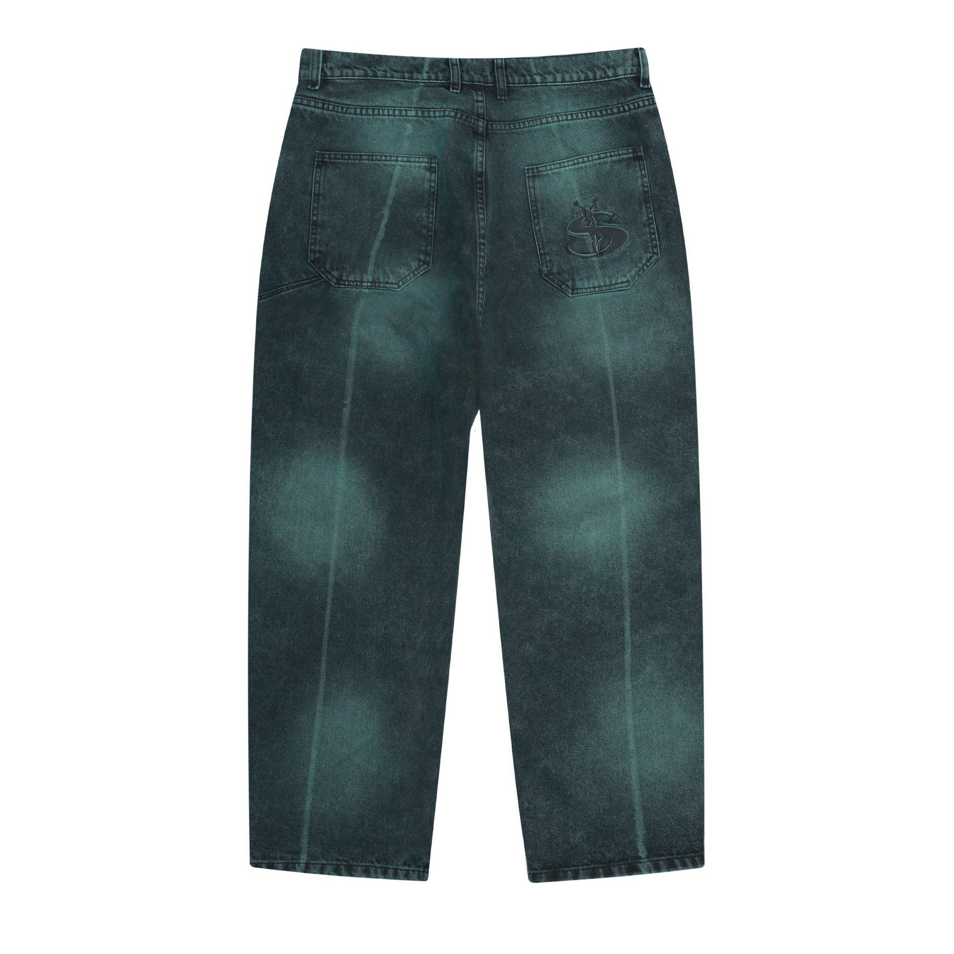 Bleached Phantasy Jeans (Emerald) - Image 2