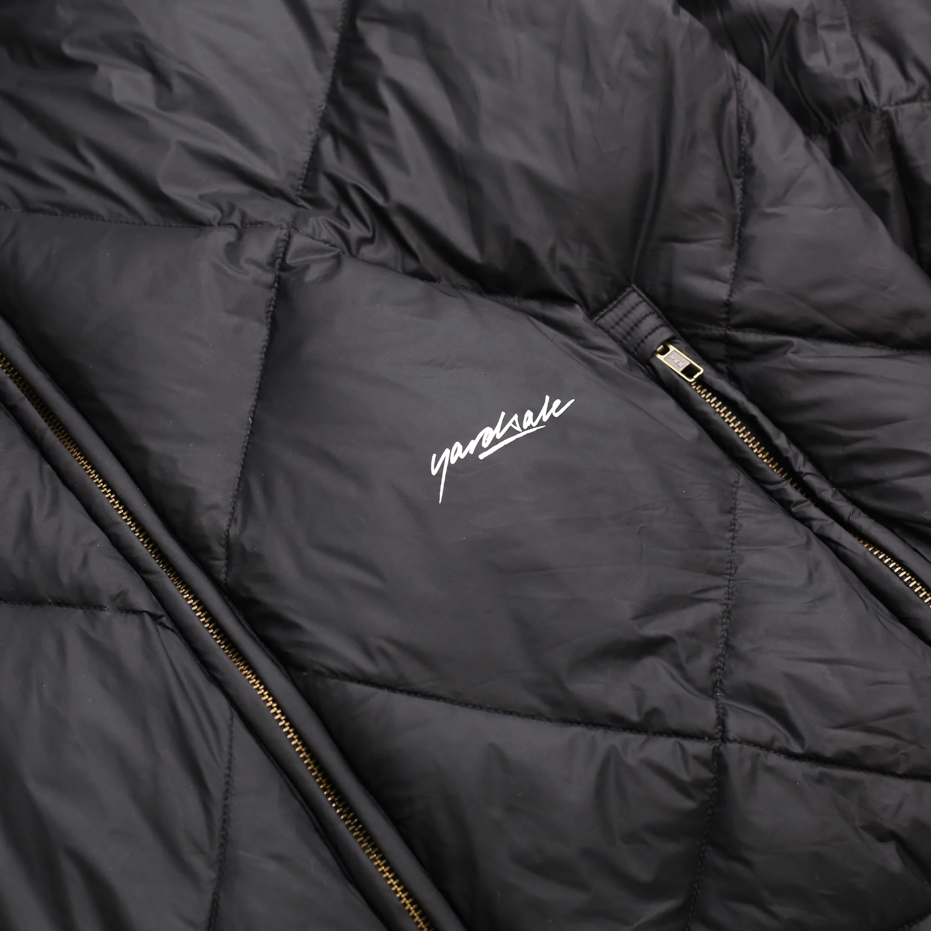 Diamond Down Puffer Jacket (Black) - Image 2