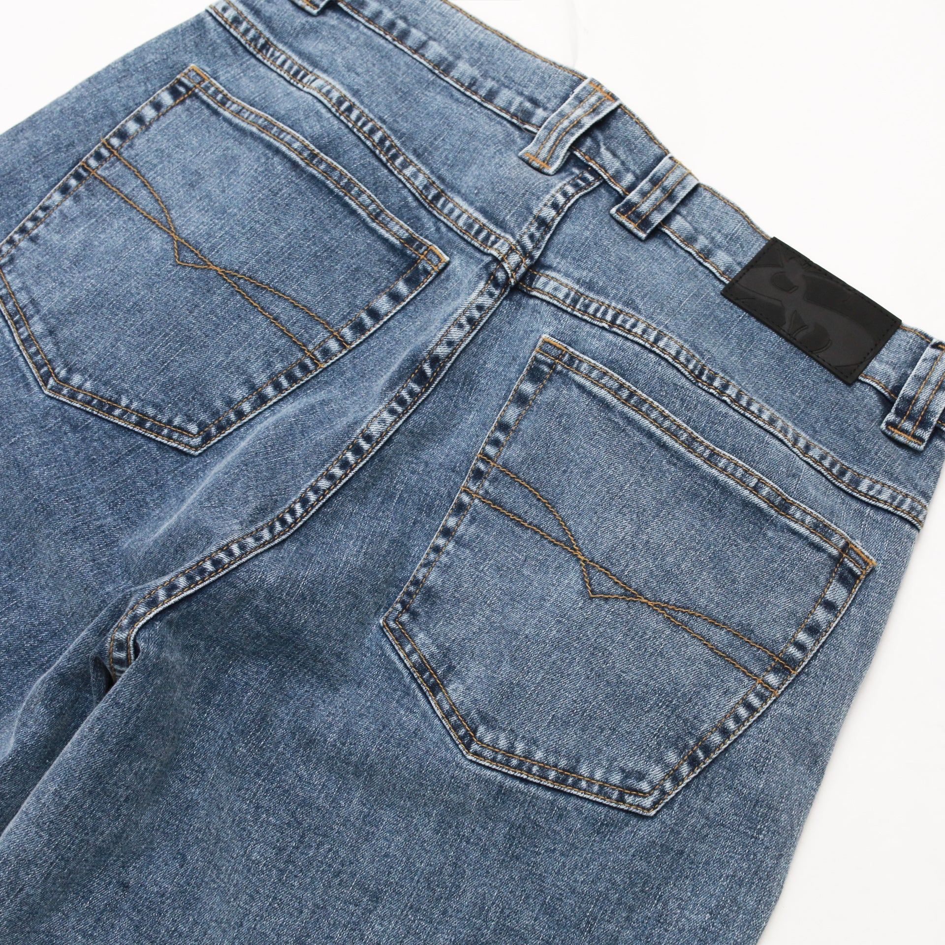 Ivory Slub Jeans (Light Denim) - Image 3