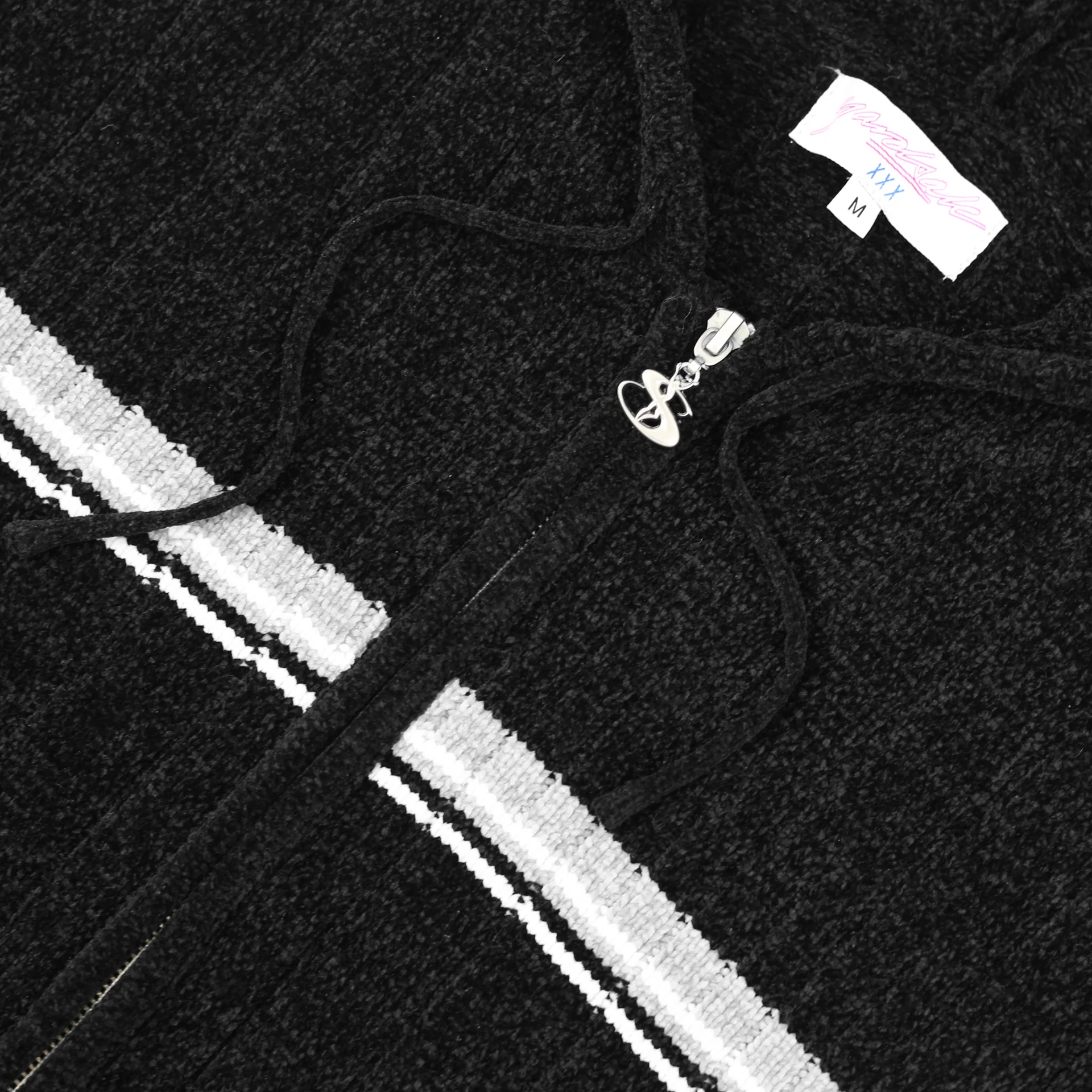 Phantasy Chenille Hood (Black) - Image 2