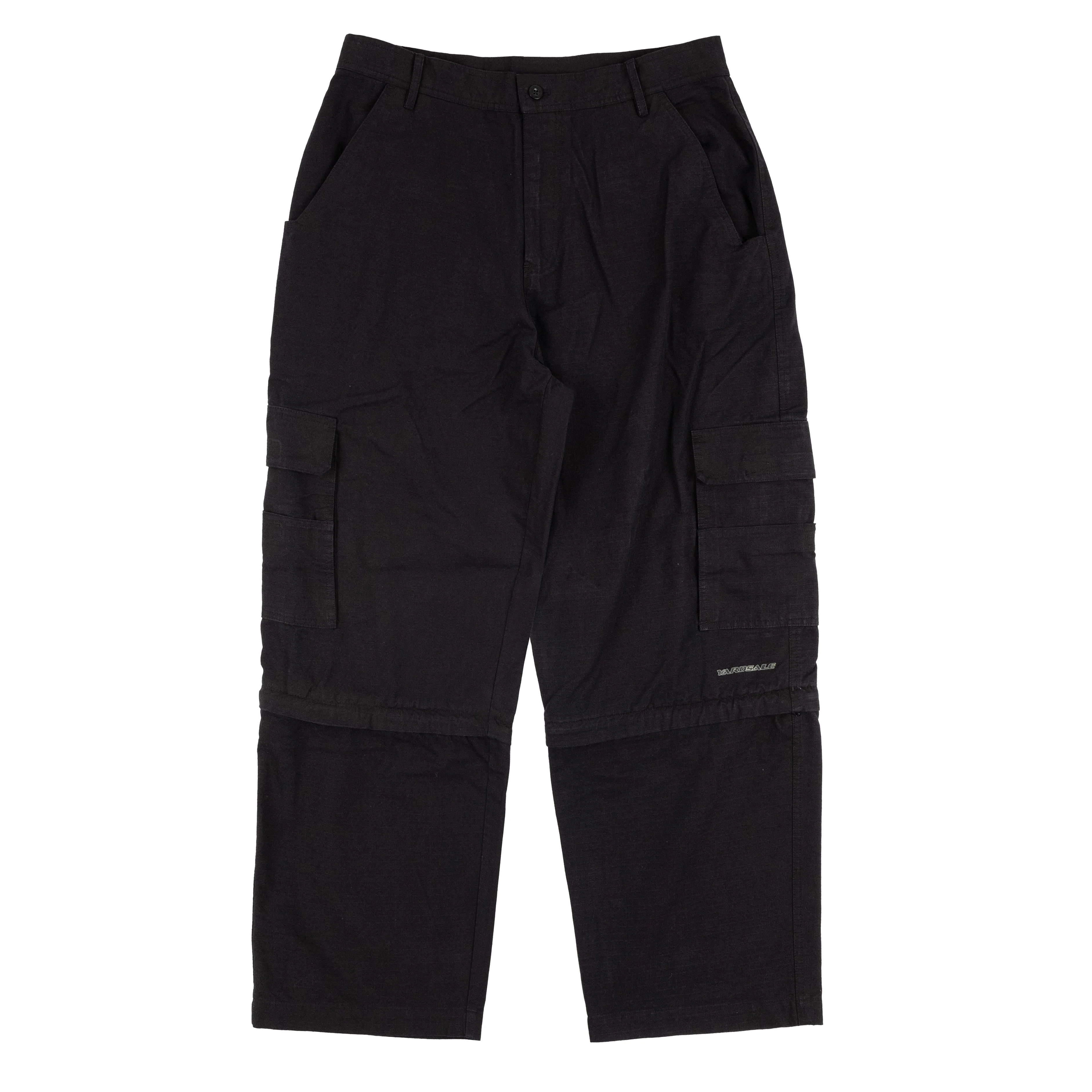 Phantasy Ripstop Cargo Zip-off Shorts (Black)